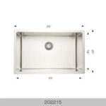 BOSCO 202215 Laundry Sinks 25″ Kitchen Sink