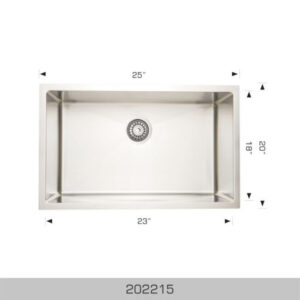 BOSCO 202215 Laundry Sinks 25″ Kitchen Sink