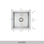 BOSCO 201505 RV Series 15″ Kitchen Sink