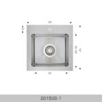 BOSCO 201506-1 RV Series 15″ Kitchen Sink