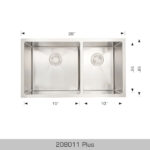 BOSCO 208011 Plus / Standard Series Plus 28″ Kitchen Sink