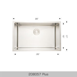 BOSCO 208057 Plus / Standard Series Plus 28″ Kitchen Sink