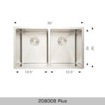 BOSCO 208008 Plus / Standard Series Plus 30″ Kitchen Sink