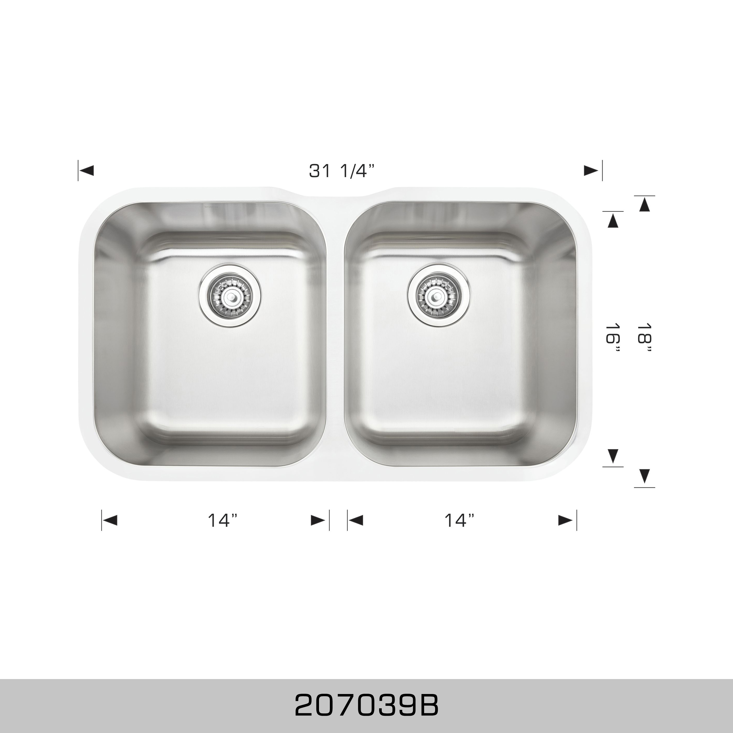 BoscoCanada_StandardSinkSeries_31_207039B BOSCO 207039B Standard Series 31″ Kitchen Sink