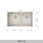 BOSCO 207119 Standard Series 31″ Kitchen Sink