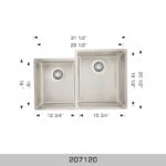 BOSCO 207120 Standard Series 31″ Kitchen Sink