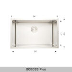 BOSCO 208033 Plus / Standard Series Plus 34″ Kitchen Sink