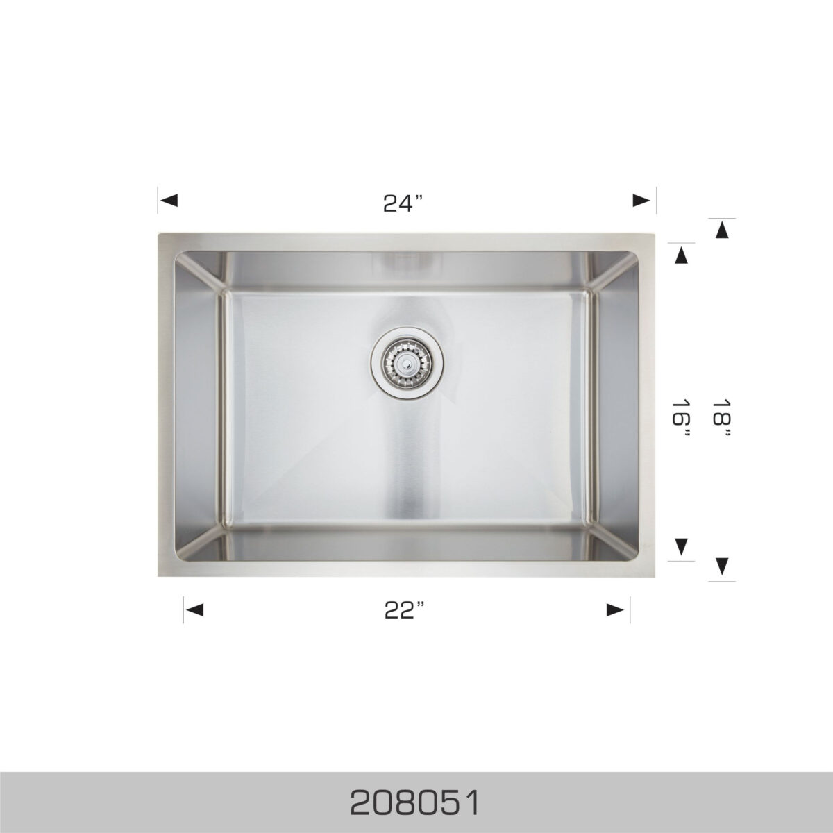 BOSCO 208051 Super Series 24″ Kitchen Sink