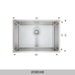 BOSCO 208046 Super Series 30″ Kitchen Sink