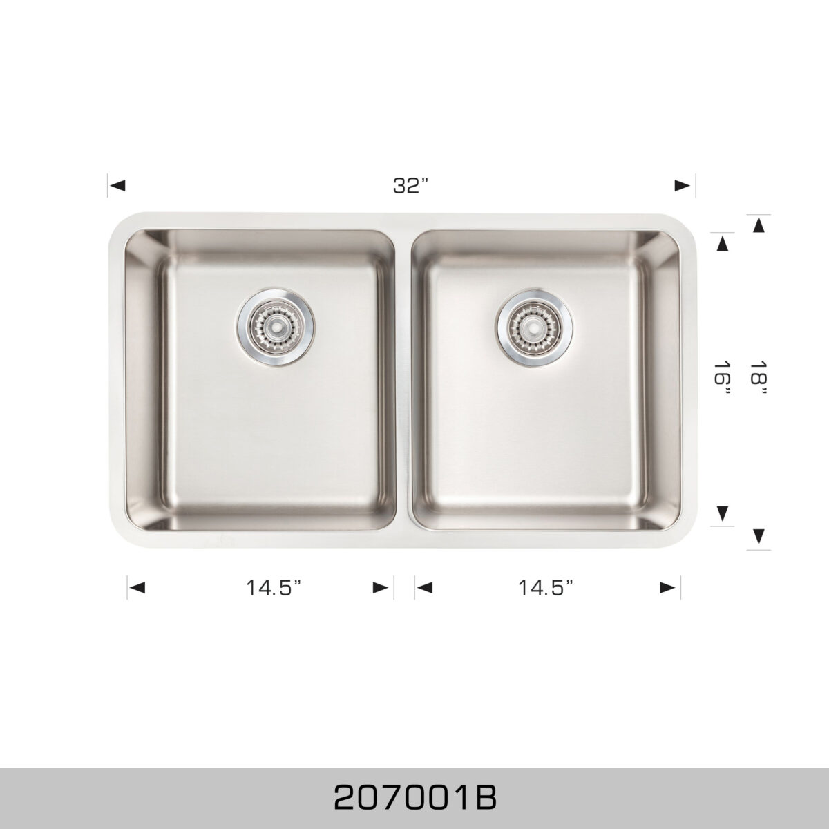 BOSCO 207001B Super Series 32″ Kitchen Sink
