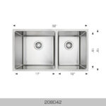 BOSCO 208042 Super Series 32″ Kitchen Sink