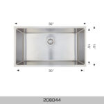 BOSCO 208044 Super Series 32″ Kitchen Sink