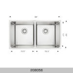 BOSCO 208056 Super Series 34″ Kitchen Sink