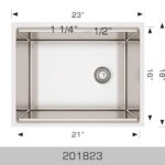 BOSCO 201823 Titanium Plus Series 23″ Kitchen Sink