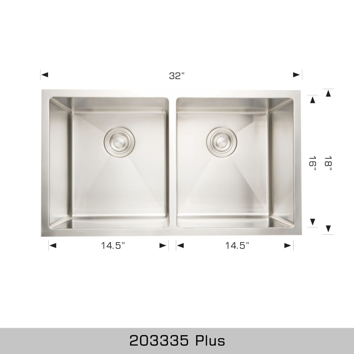 BOSCO 203335 Plus / Titanium Plus Series 32″ Kitchen Sink