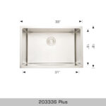 BOSCO 203336 Plus / Titanium Plus Series 33″ Kitchen Sink