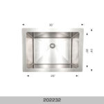 BOSCO 202232 Utility Sinks 30″ Kitchen Sink
