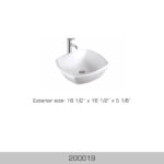 BOSCO 200019 Vessel Series 16″ Bathroom Sink