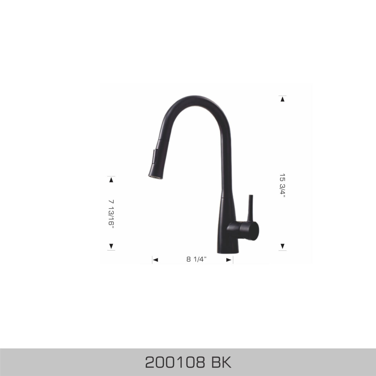 BOSCO 200108BK Kitchen Faucet
