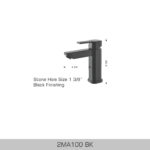 BOSCO 2MA100BK Vessel Faucet