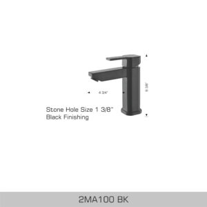 BOSCO 2MA100BK Vessel Faucet
