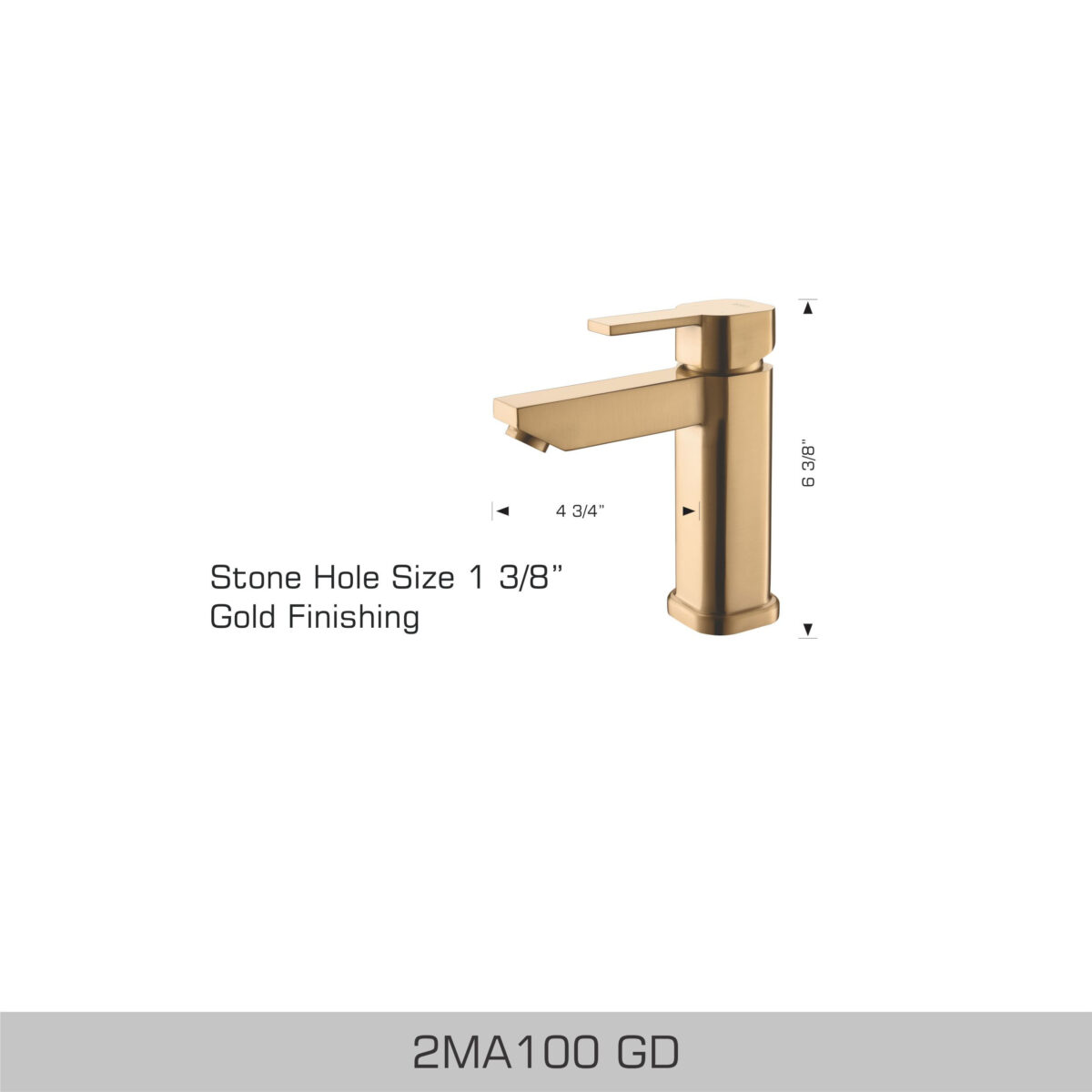 BOSCO 2MA100GD Vessel Faucet