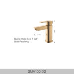 BOSCO 2MA100GD Vessel Faucet