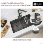 STYLISH S-601WNK VERSA32 32-inch Undermount Graphite Sink - Image 8