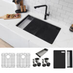 STYLISH S-601WNK VERSA32 32-inch Undermount Graphite Sink - Image 2
