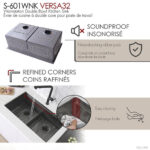 STYLISH S-601WNK VERSA32 32-inch Undermount Graphite Sink - Image 10