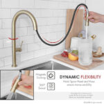 Stylish K-141G CATANIA Single Handle Pull Down Kitchen Faucet - Image 7