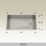 BOSCO 240030 Textured Titanium Series 30″ Kitchen Sink