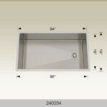 BOSCO 240034 Textured Titanium Series 34″ Kitchen Sink