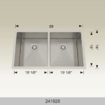 BOSCO 241828 Textured Titanium Series 28″ Kitchen Sink