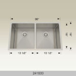 BOSCO 241830 Textured Titanium Series 30″ Kitchen Sink