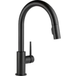 Reno Express 9159-BL-DST Delta TRINSIC Single Handle Pull-Down Kitchen Faucet- Matte Black