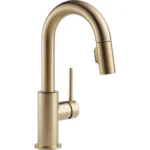 Delta TRINSIC Single Handle Pull-Down Bar / Prep Faucet - Champagne Bronze