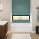 Exhibit 6030 IFS AFR Acrylic Alcove Left-Hand Drain Bathtub in White