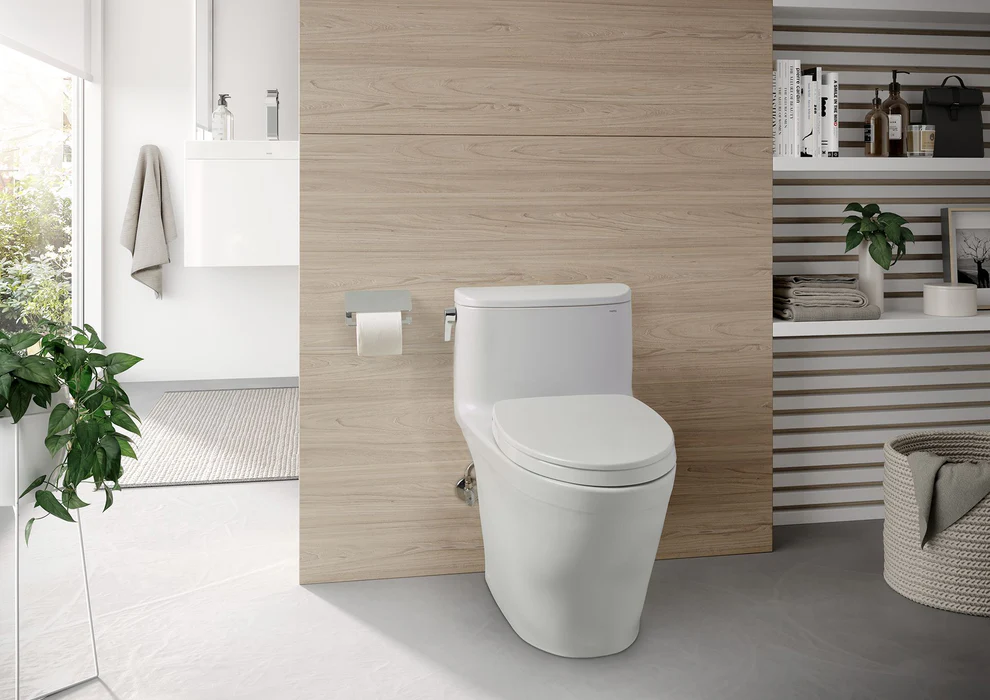 3-6 Toto MS642124CEFG#01 - Nexus 1.28 gpf elongated ADA skirted toilet with seat - Image 3