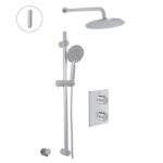 ALT 91082 VIA DANTE Thermostatic shower system – 2 functions Polished Chrome