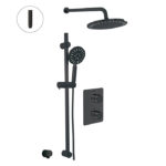ALT 91816 VIA DANTE Thermostatic shower system – 2 functions Electro Black