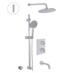 ALT 91093 VIA DANTE Thermostatic shower system – 3 functions Polished Chrome