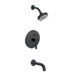 ALT 91446 CIRCO Pressure balance tub / shower system Electro Black