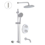 ALT 91493 CIRCO Thermostatic shower system – 3 functions Polished Chrome
