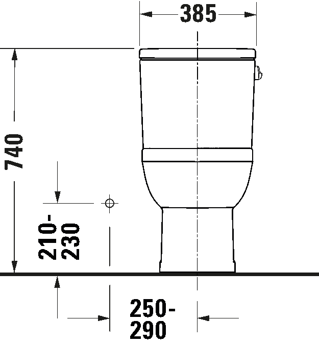 993842007_web2_tech_draw_2 DURAVIT No.1 One-piece toilet #219501 - Image 9
