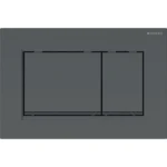 Geberit 115.883.16.1 - Sigma30 Dual Flush Actuator Plate - Matte Black/Polished Black