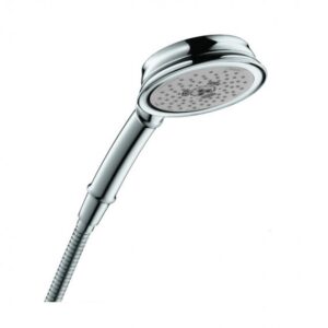 Hansgrohe 04072000 Croma 100 Classic Handshower 3-Jet, 2.5 GPM, chrome