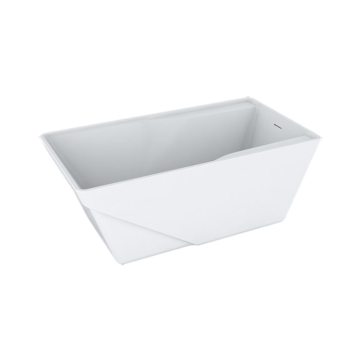 Zitta AXER TAE6032FA001 - Freestanding bathtub 60" glossy white