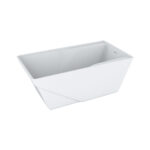 Zitta AXER TAE6032FA001 - Freestanding bathtub 60" glossy white