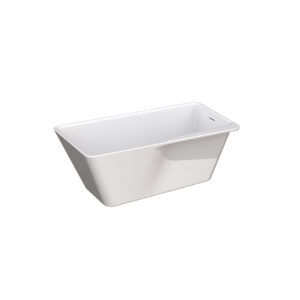 Zitta ARTESIO TAS6032FAL01 - Freestanding bathtub 60 glossy white with drain on left